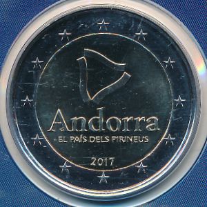 Андорра, 2 евро (2017 г.)