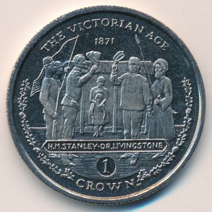 Gibraltar, 1 crown, 2001