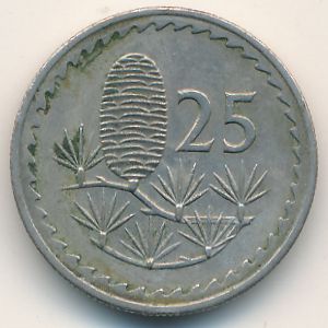 Кипр, 25 мил (1977 г.)