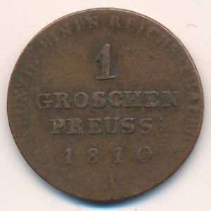 Prussia, 1 groschen, 1810–1811