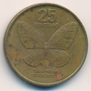 Philippines, 25 centimos, 1990