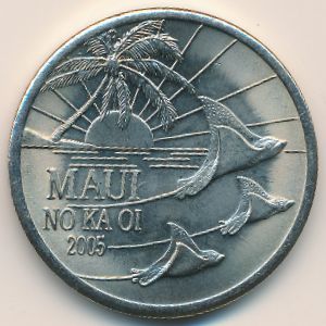 Hawaiian Islands., 1 dollar, 2005