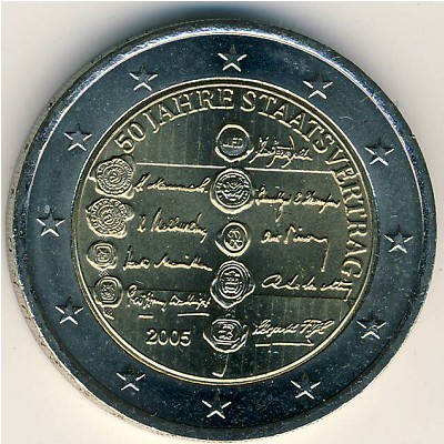 Austria, 2 euro, 2005