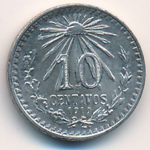 Mexico, 10 centavos, 1919