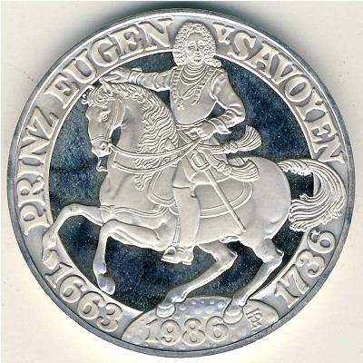 Austria, 500 schilling, 1986