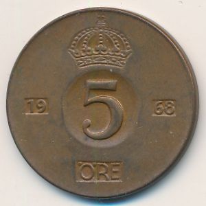 Sweden, 5 ore, 1968