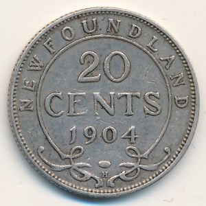 Newfoundland, 20 cents, 1904
