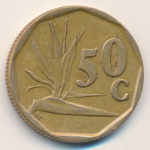 ЮАР, 50 центов (1995 г.)