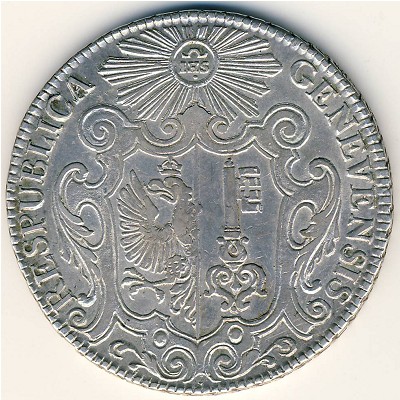 Geneva, 1 thaler, 1722–1723