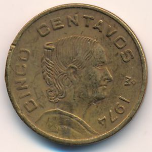 Mexico, 5 centavos, 1974