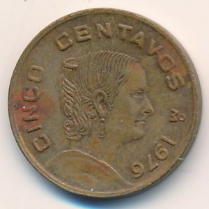 Mexico, 5 centavos, 1976