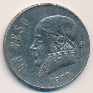 Mexico, 1 peso, 1970