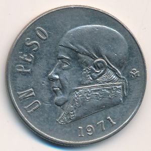 Mexico, 1 peso, 1971