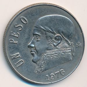 Mexico, 1 peso, 1976