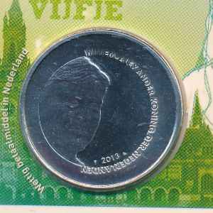 Netherlands, 5 euro, 2013