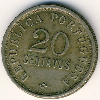 Ангола, 20 сентаво (1921–1922 г.)