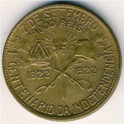 Brazil, 1000 reis, 1922