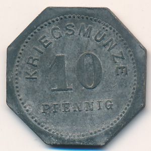 Bensheim, 10 пфеннигов, 1917