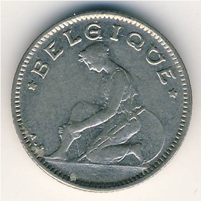 Belgium, 50 centimes, 1922–1933