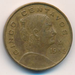 Мексика, 5 сентаво (1965 г.)