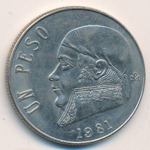 Mexico, 1 peso, 1981