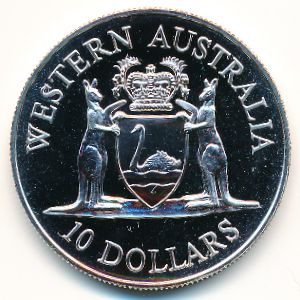 Австралия, 10 долларов (1990 г.)