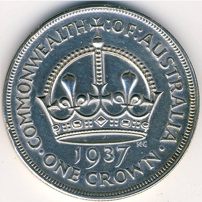 Австралия, 1 крона (1937–1938 г.)