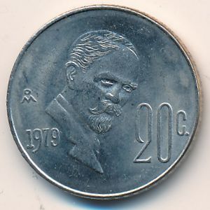 Mexico, 20 centavos, 1979