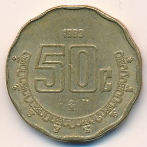 Мексика, 50 сентаво (1993 г.)