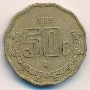 Мексика, 50 сентаво (1999 г.)