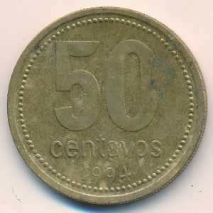 Argentina, 50 centavos, 1994