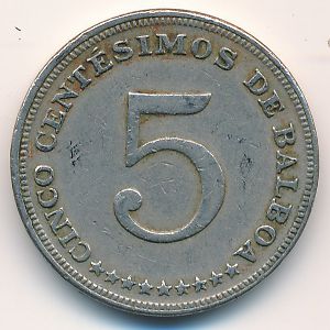 Panama, 5 centesimos, 1970