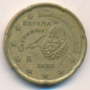 Испания, 20 евроцентов (1999 г.)