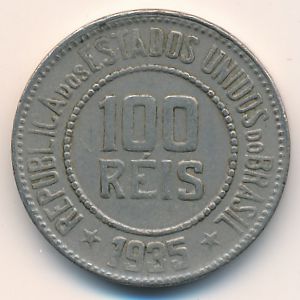 Brazil, 100 reis, 1935