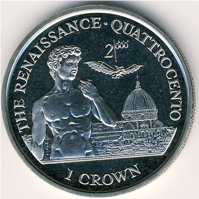 Isle of Man, 1 crown, 1998