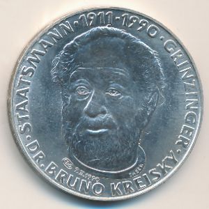 Austria., 200 schilling, 1990