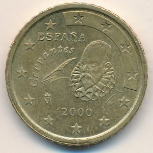 Spain, 50 euro cent, 2000