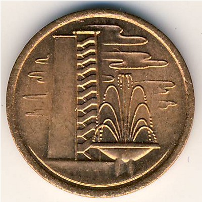 Singapore, 1 cent, 1967–1984