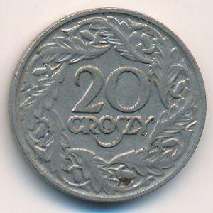 Польша, 20 грошей (1923 г.)