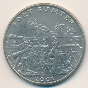 Liberia, 5 dollars, 2001
