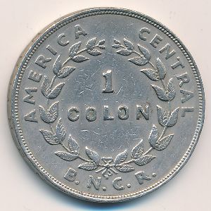 Costa Rica, 1 colon, 1937–1948