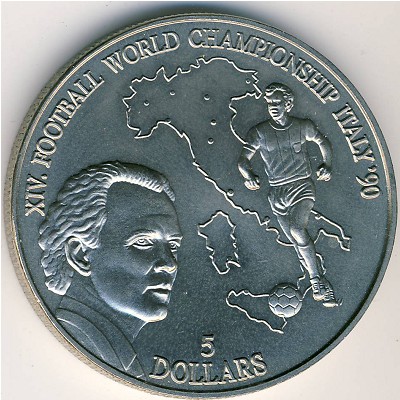 Ниуэ, 5 долларов (1990 г.)