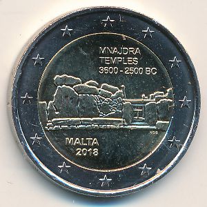 Мальта, 2 евро (2018 г.)