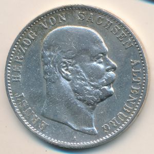 Саксен-Альтенбург, 5 марок (1901 г.)