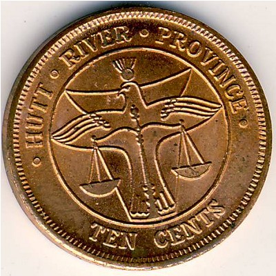 Хатт Ривер., 10 центов (1976–1978 г.)