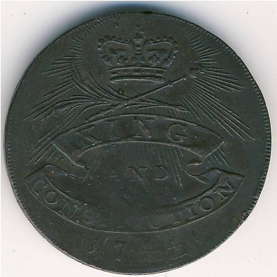 , 1/2 penny, 1794