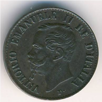 Italy, 1 centesimo, 1861–1867