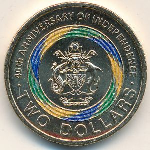 Solomon Islands, 2 dollars, 2018