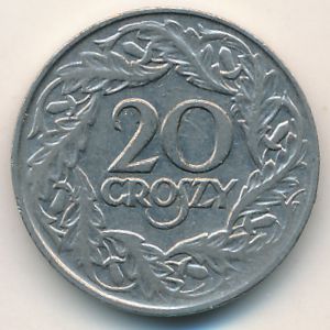 Польша, 20 грошей (1923 г.)