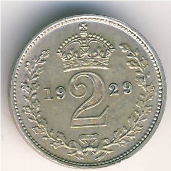 Великобритания, 2 пенса (1928–1936 г.)